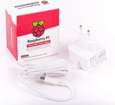 Raspberry Pi 4 / 400 voeding - EU stekker - USB-C - 5.1V - 3A - wit