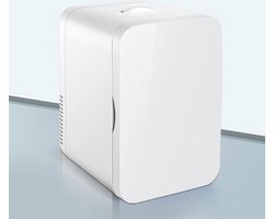 Longwell Mini koelkast 6L - Wit - Geschikt voor auto/camper/vrachtwagen met 12v en 220v stekkers