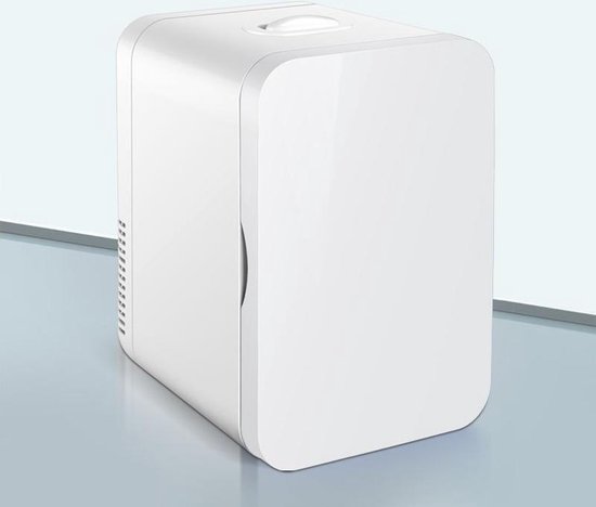 Koelkast: Longwell Mini koelkast 6L - Wit - Geschikt voor auto/camper/vrachtwagen met 12v en 220v stekkers, van het merk Longwell