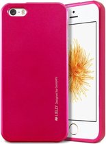 iPhone 5 / 5S / SE Siliconen TPU hoes Magenta