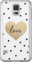 Samsung Galaxy S5 (Plus) / Neo siliconen hoesje - Love dots
