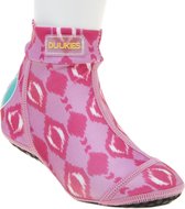 Duukies - Meisjes UV-strandsokken - Ikat Pink  - Fel Roze - maat 24-25EU