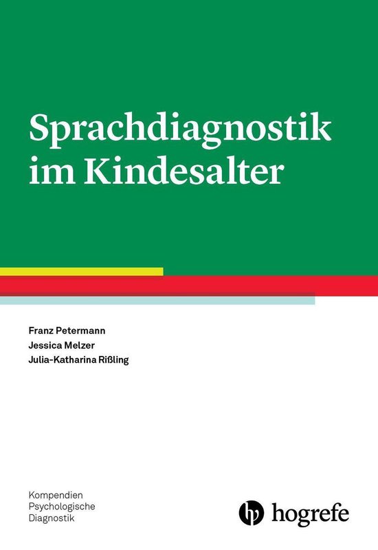 Kompendien Psychologische Diagnostik 15 - Sprachdiagnostik i ... - cover