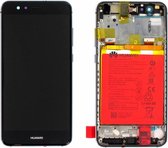 Huawei P10 Lite (Warsaw-L21) LCD Display/Beeldscherm Module, Zwart, 02351FSE;02351FSG, Incl. Battery HB366481ECW 3000mAh