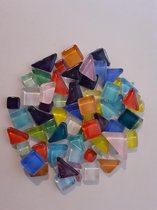 Soft Glas Puzzels Mozaiek Steentjes Regenboog 300 gram