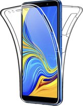 Coque antichoc 360° pour Samsung Galaxy A7 2018 - TPU transparent - Protection avant et arrière - Housse de Protection écran - (0.4mm)