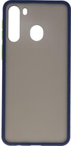 Samsung Galaxy A21 Hoesje Hard Case Backcover Telefoonhoesje Blauw
