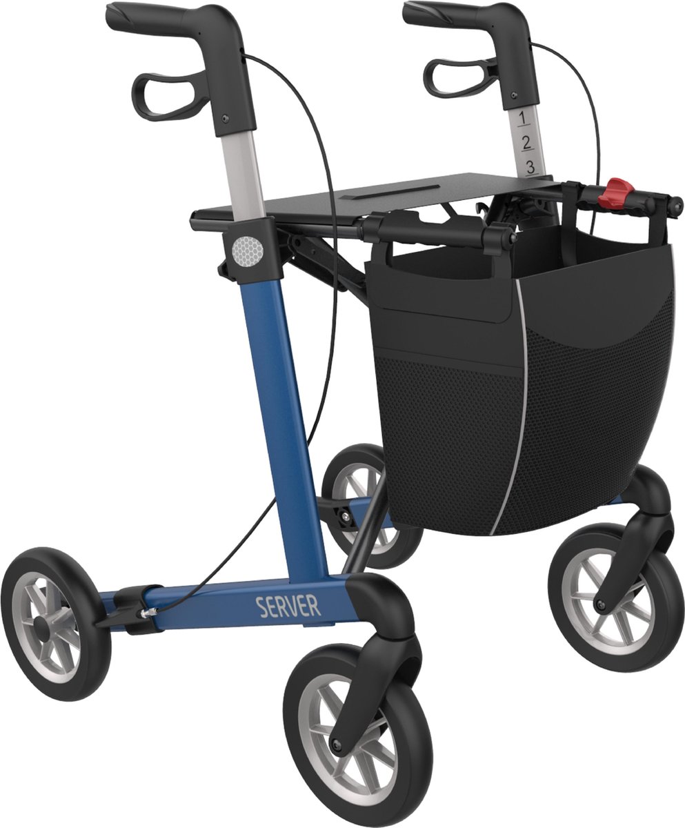 Rehasense Server zithoogte 62 cm - zachte comfort wielen - Large electric blue - Gewicht 7,2 kg