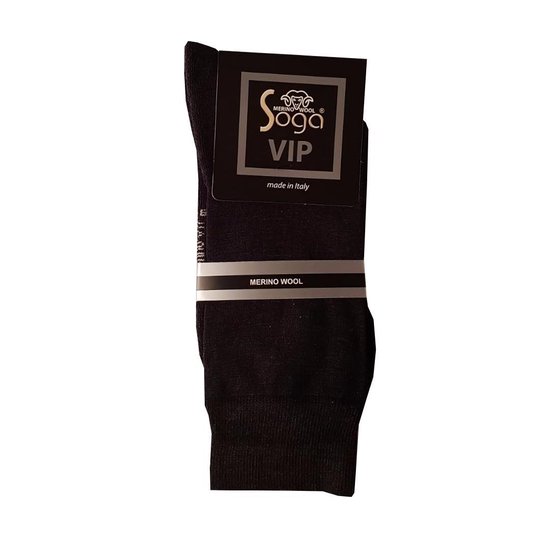 2-pack merinowollen sokken - antraciet - 46-48 - badstof zool (ook merinowol)