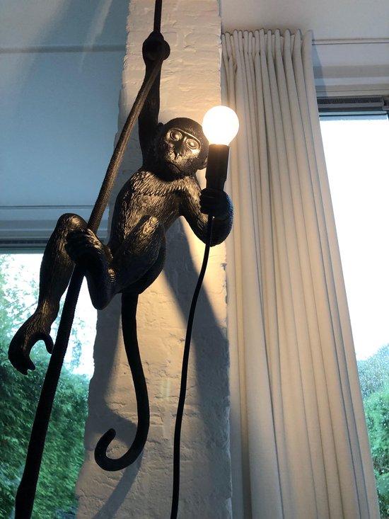 a sunny day aap lamp hanglamp monkey lamp Aaplamp zwart