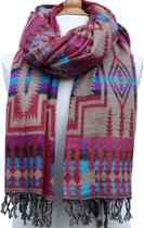 Yakwol sjaal – warme jakwol woondeken – hele grote shawl omslagdoek - ca. 200 x 100 cm
