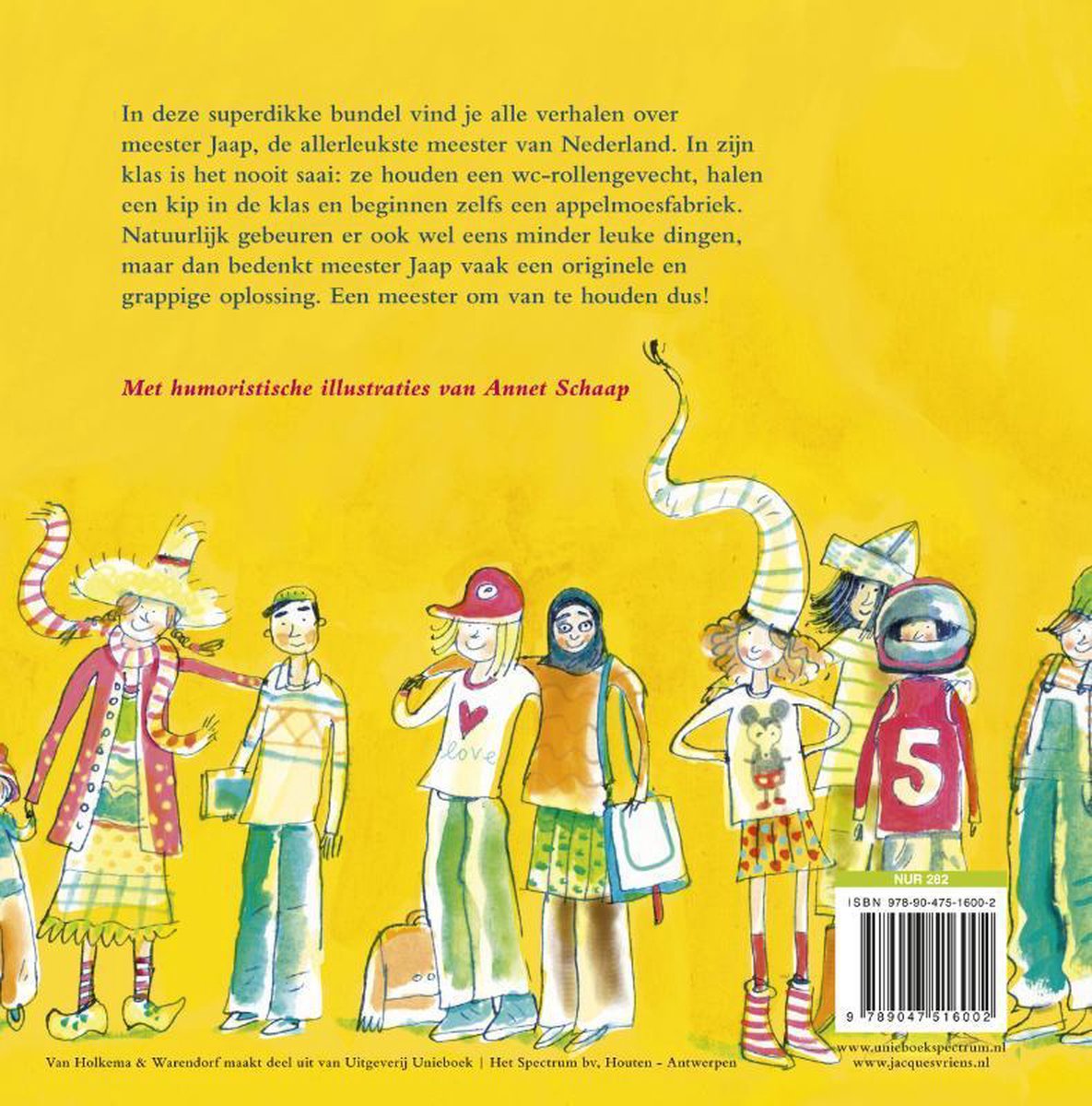 Meester Jaap - De super dikke meester Jaap - back cover