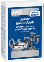 HG zilver glansdoek - 1 stuk - eenvoudig in gebruik - reinigend en glansherstellend