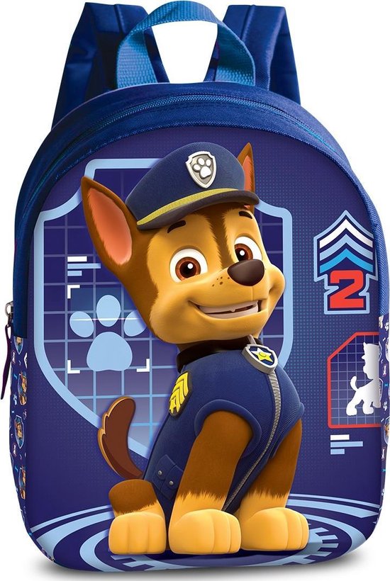 PAW Patrol 3D Chase - Sac à dos enfant - 29 cm - bleu