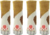 4 stuks Stoelpoot Sokken - Socks Beschermers Dopjes - Stoel Vloer Bescherming Vloerbeschermers - Vlekken