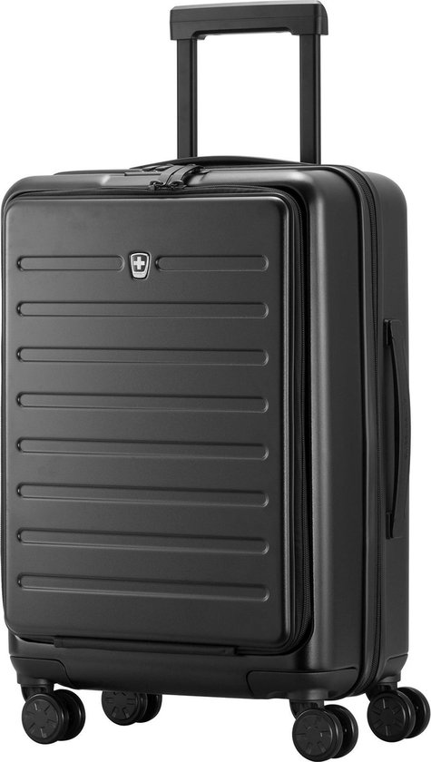 Mobile Office Handbagagekoffer – 55cm TSA Trolley met 15'' Laptopvak – Zwart | bol.com