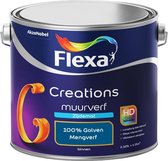 Flexa Creations - Muurverf Zijde Mat - Mengkleuren Collectie - 100% Golven  - 2,5 liter