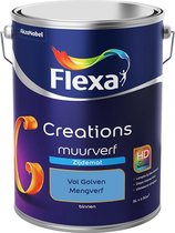 Flexa Creations - Muurverf Zijde Mat - Mengkleuren Collectie - Vol Golven  - 5 liter