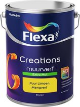 Flexa Creations Muurverf - Extra Mat - Mengkleuren Collectie - Puur Limoen  - 5 liter