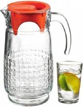 Pasabahce Habitat - Schenkkan Met Glazen - Set van 7 - 1650 ml - Met 6 Glazen