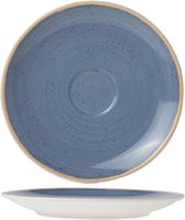 Cosy en Trendy Terra Blauwe Koffieschotels Porselein D16cm - (Set van 6) En Yourkitchen E-kookboek - Heerlijke Smulrecepten