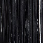 Porte-rideau en fil noir cascade 2LIF - 100 x 250 cm
