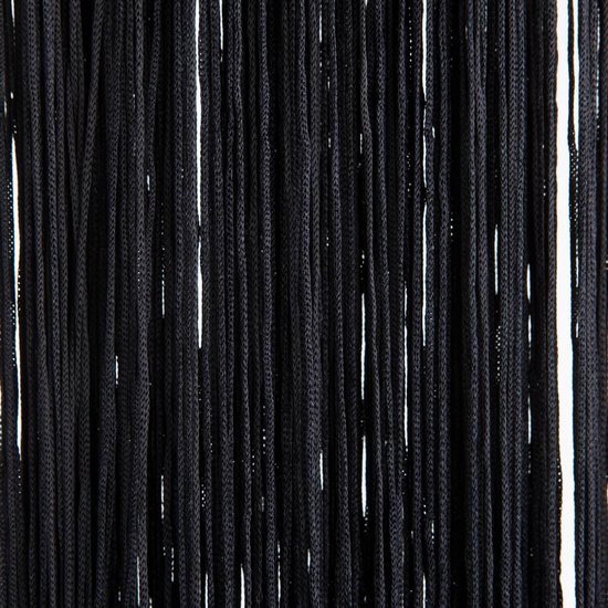2LIF Waterfall Zwart Draadgordijn deur - 100 x 250 cm