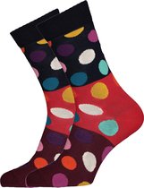 Happy Socks sokken - Big Dot Block Sock - Unisex - Maat: 41-46