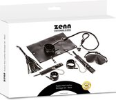 ZENN 9 delige leren bondage set, zwart