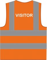 Visitor hesje RWS oranje - polyester - one size maat - reflecterend