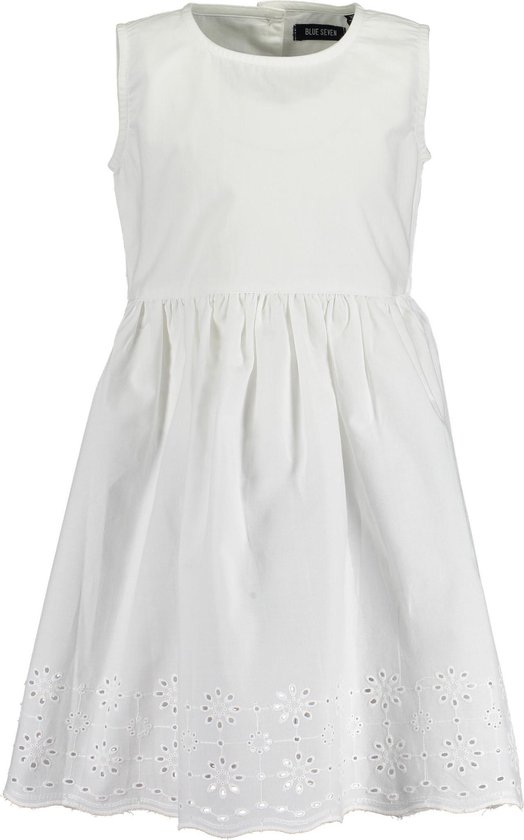 Blue Seven - Meisjes - Witte jurk - Maat 128 | bol.com