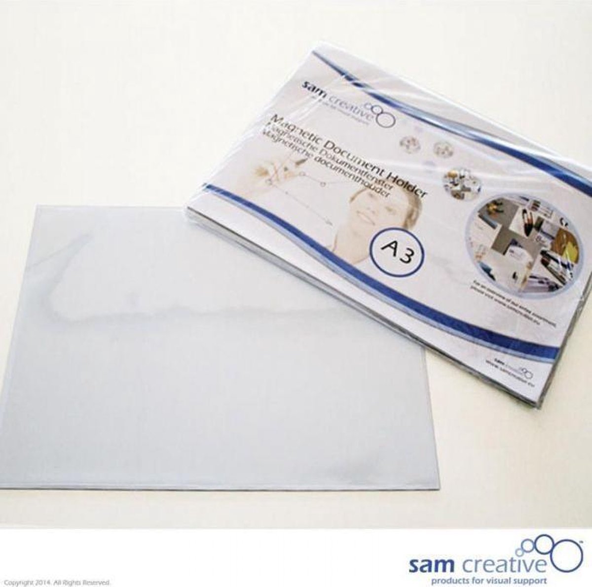 Sam Creative Whiteboard Magneetvenster - A5 - Transparant - set 5 stuks