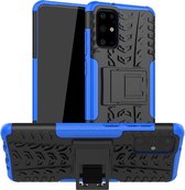 Samsung Galaxy S20 Plus Hoesje - Rugged Kickstand - Blauw