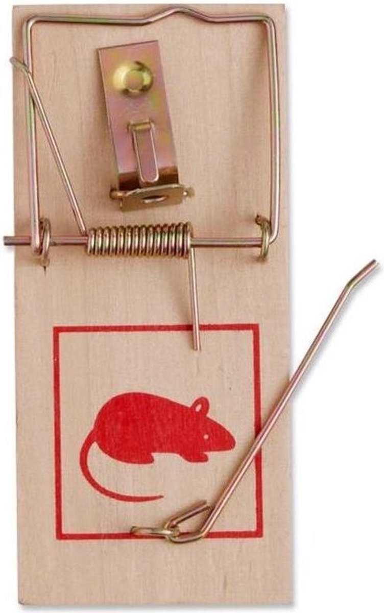 Piège à souris - 8 pièces - bois / métal - pièges à souris / clips pour  souris