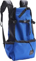 Hemispard Huisdier Rugzak - Draagtas Hond - Reistas Hond - Blauw - Maat L