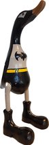 Houten eend Badman .  Duck Badman Handgemaakt 35 cm hoog