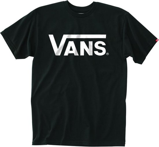 Vans Classic Heren T-shirt - Black/White - Maat S