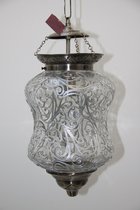 Hanglamp met zilveren krullen