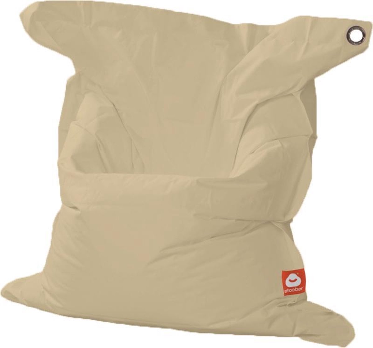 Whoober rechthoek zitzak St. Tropez XL outdoor beige - Wasbaar - Voor binnen en buiten