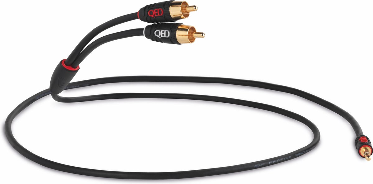 QED PROFILE J2P 2m SINGLE - mini-jack - RCA kabel (mini jack naar tulp verloopkabel) - Qed