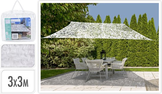 Toile d'ombrage MaxxGarden Camouflage - voile d'ombrage carrée - 3x3 m |  bol.com
