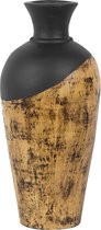 Beliani BONA - Decoratieve vaas - zwart - keramiek