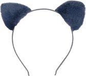 Jessidress Haarband Haar diadeem met katten oren - Grijs