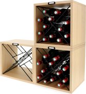 Compactor Wijnrekken Voor 12 Flessen 36 X 30 X 36,5 3 Stuks