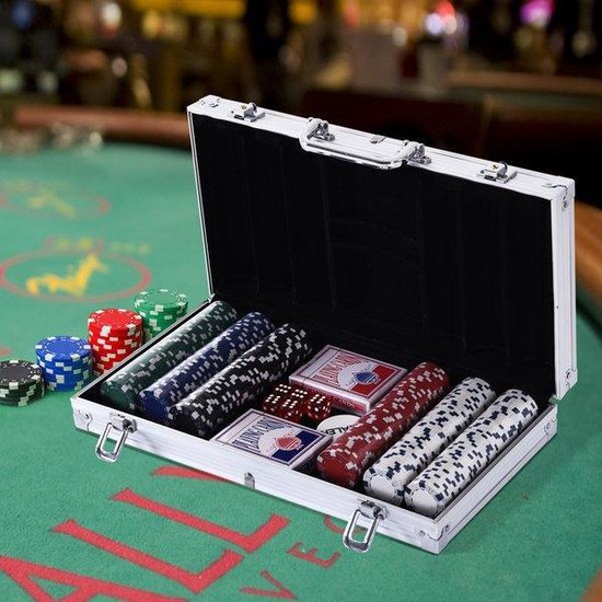Deluxe Pokerset In Aluminium Koffer - Omaha / Texas Hold Em Pro Poker Set  Met 300... | bol.com