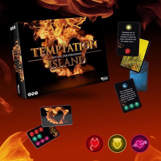 Thumbnail van een extra afbeelding van het spel Spelvoordeelset Temptation Island - het spel der verleiding & Monopoly Classic Nederland - Bordspel