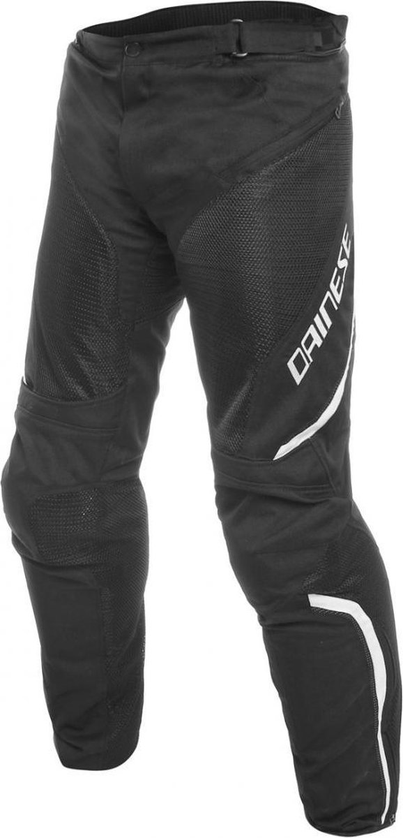Dainese Drake Air D-Dry Black Black White Textile Motorcycle Pants 46