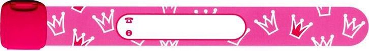 set van 5 stuks infoband roze kroontjes prinses