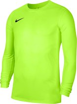 Nike Park VII LS  Sportshirt - Maat S  - Mannen - lime groen