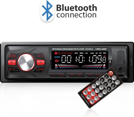 Shetland Buiten Aftrekken Autoradio met Bluetooth/FM-radio/USB/AUX/SD - Met afstandbediening en USB  opladen! | bol.com